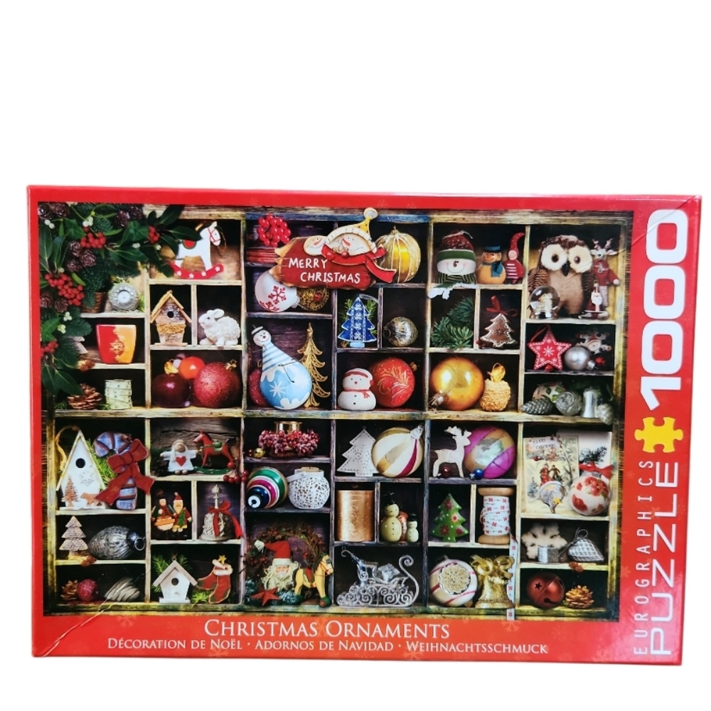 Eurographics Christmas Ornaments Jigsaw Puzzle 1000pc